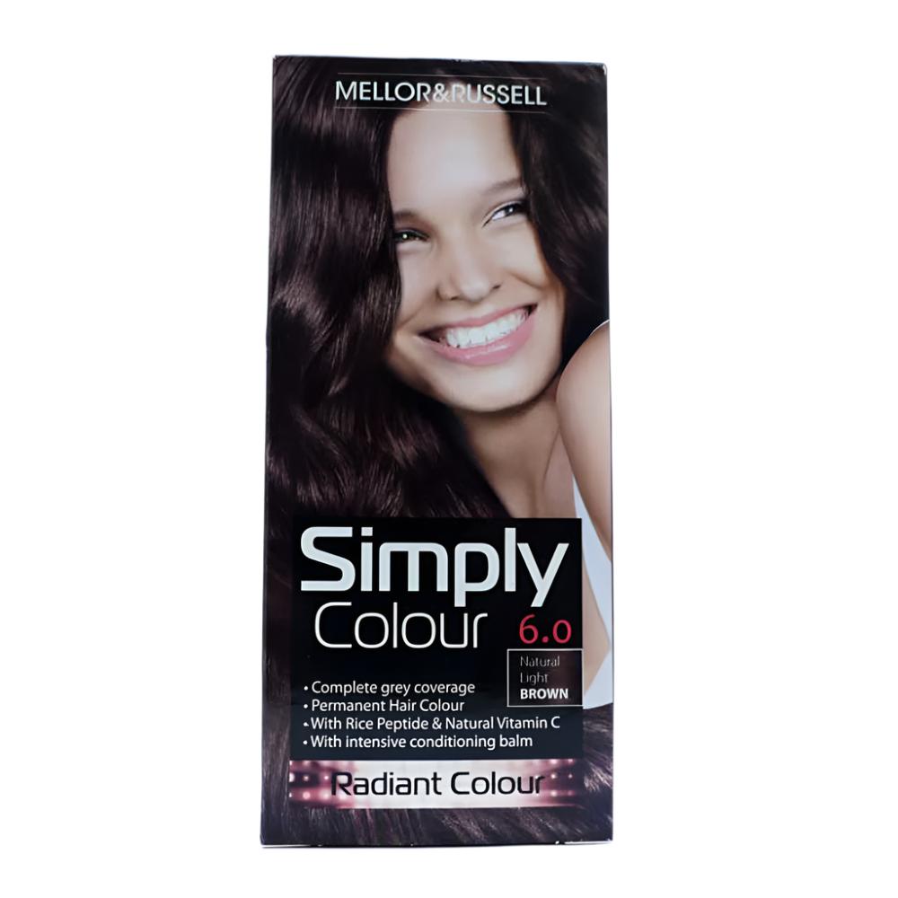 Mellor & Russell Simply Colour 6.0 Natural Light Brown | High Quality Hair Care Product Online - Product Image Mellor & Russell Simply Colour 6.0 Natural Light Brown | High Quality Hair Care Product Online - Product Image